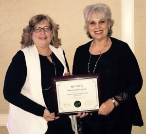 DPC receives diploma for successfully completing the requirements of the National Coalition Institute. DPC Treasurer, Kristi Paling & DPC Coordinator, Lisa Cripps pictured with the CADCA diploma from the National Coalition Institute