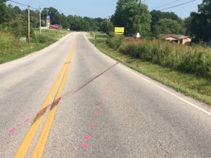 Portion of Highway 56 South where pedestrian was struck and later died in July 2017