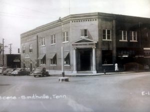 The building during the years it was home to First National Bank