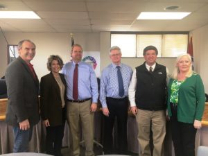 State Senator Mark Pody; State Representative Terri Lynn Weaver; TDOT Assistant Chief Engineer for Region 2 Joseph Deering; TDOT Director of Project Development, Wes Hughen; TDOT Director of Operations Ken Flynn; and TDOT Regional Community Relations Officer Jennifer Flynn. NOT PICTURED: State Representative Clark Boyd