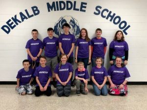 Pictured from left to right: Back Row: Ian Colwell, Evan Sprague, Richard Martinez, Sheridan O’Connor, Jacob Hendrix, and Tiana Clark; Front Row: Jordan Blackwell, Ryder Miller, Haidyn Hale, Evan Carmichael, Madelyn Ray, Kathryn Hale.