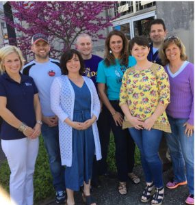 Run the Cumberland Race Series Committee: Front Row: Kelly Swallows, Run for Your Mama 5K; Avery Hutchins, Sam Chambers and Becky Magura, WCTE; Back Row: Brant Wheeler, Haunted Half Marathon; Robert Woodard, Run 4 Don; Tecia Puckett Pryor, Fiddler 5K; and Ali Bagci, Summer Splash 5K