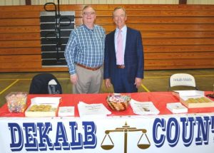 General Sessions and Juvenile Court Judge Bratten Cook, II and Attorney Hilton Conger participated in DMS Career Day