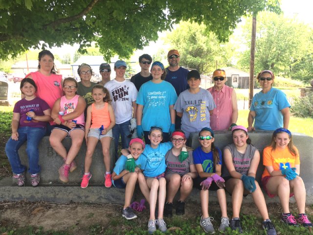 Girl Scout Troop Makes Cleaning Up Town Cemetery Its Silver Award 4571