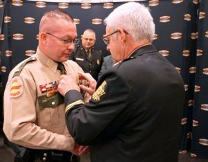 Sergeant Dewaine Jennings of the Tennessee Highway Patrol has been promoted to the rank of Lieutenant. He was recognized in a formal pinning ceremony at the THP Training Center in Nashville conducted by Colonel Tracy Trott.