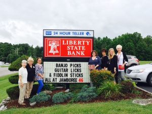 Project Welcome Mat’s 2017 “Best Worded”sign award went to Liberty State Bank