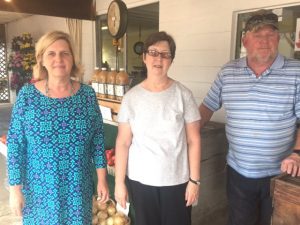 Jennifer Mitchell with long time employees Judy Wright and Michael Saylors