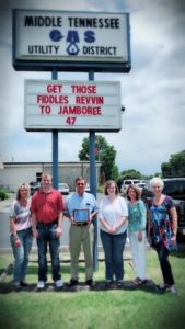 Most Original -Middle Tennessee Natural Gas, “Get Those Fiddles Revvin To Jamboree 47”