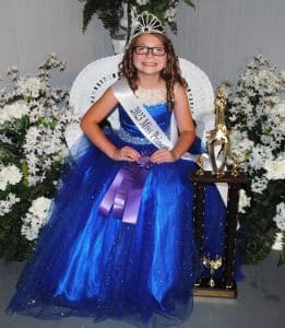 The 2023 Miss Princess of the DeKalb County Fair is Chloe Payton Myers, 7 year old daughter of Crystal Stibil of Smithville.