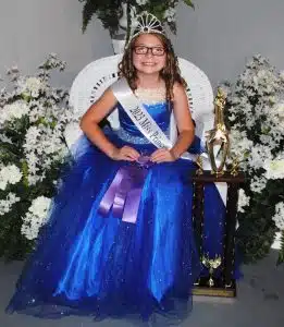 The 2023 Miss Princess of the DeKalb County Fair is Chloe Payton Myers, 7 year old daughter of Crystal Stibil of Smithville.