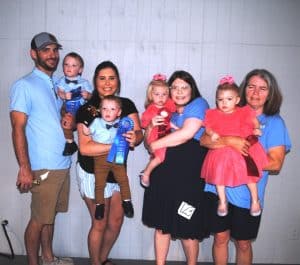 DeKalb Fair Toddler Show-Twins (13 to 47 months) Winners: Aiden Haas and Crew Haas (pictured left) 15 month old twins of Steven and Emily Haas of Smithville. Runners-up: Mariella Louise Dyer and Lorelai Renea Dyer, 17 month old twins of Brandon and Mandee Dyer of Liberty