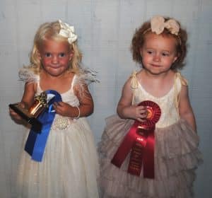 DeKalb Fair Toddler Show -Girls (31 to 36 months) Winner: Everleigh Hope Wright (pictured left), 35-month-old daughter of Nick and Mikayla Wright of Smithville. Runner-up: Eleanor Rae Caldwell, 31-month-old daughter of Tyler and Lyndsey Caldwell of Dowelltown