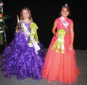 The DeKalb County Fair Miss Princess Pageant: Miss Congeniality- Wrigley Marie Jared (pictured left), 8 year old daughter of Tim and Shelly Jared of Smithville and Most Photogenic- Ava Grace Roller (pictured right), 8 year old daughter of George and Abbey Roller of Smithville.