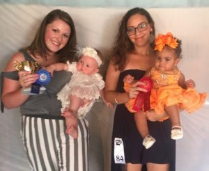 Girls (7-9 months) Winner: Charlee Eaton (left), the eight month old daughter of Kate Turner and Lonnie Eaton of Alexandria. Runner-up: Aa’Niyah Naomi Leshea Cash, the nine month old daughter of Aaliyah Bass and Marv Cash of Alexandria