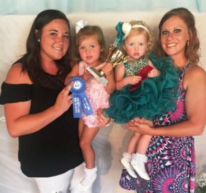 Girls (25 to 30 months) Winner:Kendyl Reign Atnip (left), 27 month old daughter of Cody and Brooke Atnip of Smithville. Runner-up: Peyton Knowles, 30 month old daughter of Justin and Mary Knowles of Smithville