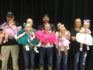 Jamboree Pageant: Ages 13-24 months. 4th Runner-up Sophia Ann Tiner, 3rd Jaedyn Claire Dunaway, Queen Piper Chapman, 1st Avaleigh Elizabeth Haddock, and 2nd Runner-up Toby Agee