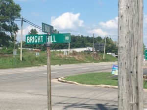 Bright Hill Road at Highway 70 (East Broad Street in Smithville)