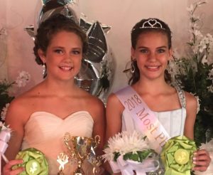 DeKalb Fair Miss Sweetheart: Miss Congeniality Kaylee Ann Elizabeth Liggett (left) and Most Photogenic Keara McKinsey Milligan