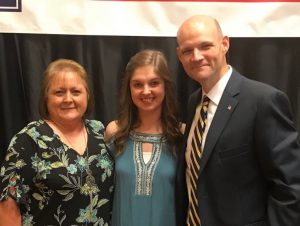 Paulette Nichols-Director of Nursing, Brooke Goodson-NHC Smithville CNA of the Year, Clint Hall-Administrator)