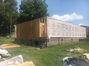 Volunteers are needed to finish construction on the new Habitat for Humanity home at 204 Hayes Street