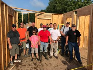 Outreach Baptist Church Group Spends Saturday Helping Build Habitat Home