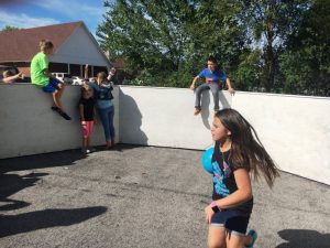 Kids enjoying gaga ball during After School event at the Smithville Church of God