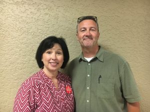 Tommy and Suzanne Angel provided training at Friday's health fair in the proper use of Narcan, a nasal spray that can reverse the effects of an opioid overdose and help save a life