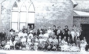 The Smithville Church of Christ Congregation on Easter Sunday in 1912. This building downtown Smithville was erected in 1903.