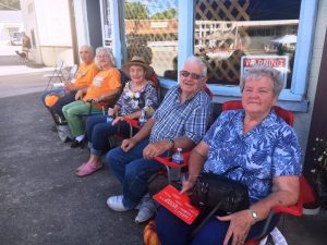 Enjoying Alexandria Old Timers Day last year: Left to Right- Gene Payton, Glenda Payton, Eva Willoughby, David Carter, and Jimmie Carter