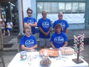 Alexandria Old Timers Day last year: Seated Hailey Walker and Paula Roller. Standing-, Ethan Martin, Sam Petty, and Jimmy Gibbs