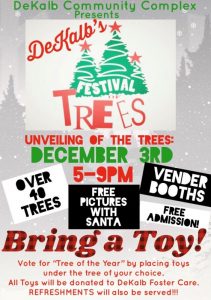 DeKalb Festival of Trees is set for December 3rd at the DeKalb Community Complex.