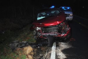 51 year old Melissa Stringer of Smithville, driving this 2012 Jeep Cherokee, was injured after her vehicle was hit head-on by a 2013 Honda Civic driven by 35 year old Freddie Eldridge of McMinnville. Eldridge was killed in the crash. The wreck occurred at 3:20 p.m. Wednesday on Highway 146 about a mile from the DeKalb County line in Cannon County