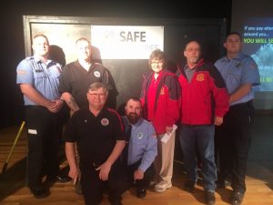 Captains Brian Williams and Michael Lawrence presented the Safe Industries Training Achievement Awards. Members achieving 75% training attendance were: Sandra Caffee, Shawn Chausse, Harley Lawrence, Tony Moore, Jeremy Neal, Steve Repasy, Cody Wagner, and Jason Young.