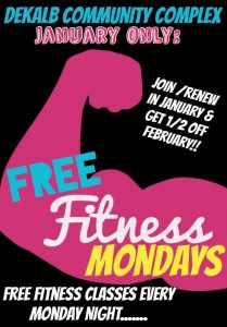 Free Fitness Mondays at County Complex