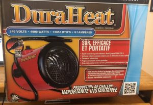 WJLE’s Radio Shopper to feature a Dura Heat heater from DeKalb Farmers Coop. To be sold to the highest bidder on Thursday, January 24 from 8 a.m. until noon