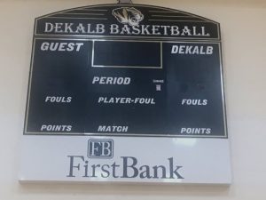 DCHS Gym Gets New Scoreboards Thanks to FirstBank