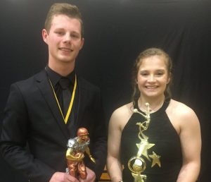 The 2018 DCHS Tiger Football Most Valuable Player is Grayson Redmon and the Tiger Football Most Valuable Cheerleader is Haley Chapman.