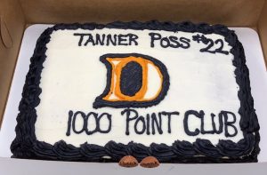 DCHS Tiger basketball player Tanner Poss has joined the 1,000 point club.