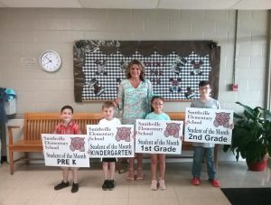 Smithville Elementary would like to recognize the Students of the Month for April. These students were selected for their outstanding character, academics, and other traits that make them an all-around excellent student. Selected as Students of the Month for April are: PreK – Braylen Gutierrez; K – Liam Turner; 1st – Valerie Khadzi; and 2nd – Nate Wilson