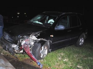 Mercedes SUV involved in Sunday night crash, March 31 driven by Billy Blevins. Bessie Blevins was a passenger