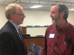 Congressman John Rose greets Road Supervisor Danny Hale