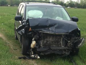 Two Injured in Wednesday Crash on Allen's Chapel Road involving this Chrysler Town and Country Touring vehicle