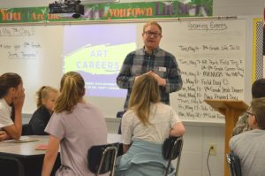 Dr. Jeremy Blair, Assistant Professor of Art Education at Tennessee Tech, clarified the myth that people can’t find jobs in the arts.