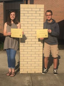 Outstanding sophomores are Carly Vance and Jasper Kleparek