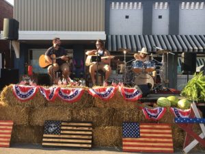 “Sadie Faith” featuring Colton Rhody, Seth Willoughby, and Terry Coyle perform the Lynyrd Skynyrd classic “ Tuesday's Gone” during Summer Kick-Off Block Party downtown Smithville in May sponsored by the Center Hill Business Association