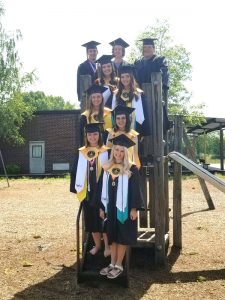 2019 DCHS Seniors pose for picture on the Playground at Smithville Elementary where they once had fun as children in school there