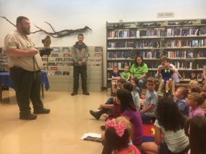 Edgar Evins State Park Rangers & Animal Friends Visit Justin Potter Library