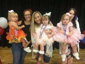 Miss Jamboree Pageant (Ages 13 to 24 months), the winner is Blakelyn Emerie Cripps (center). Runners-up left to right 2nd-Avaleigh Haddock, Queen Blakelyn Emerie Cripps, and 1st-Novalee Renae Wood