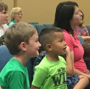 Kids and grownups too were captivated by Scott Humston's magic show and fun Thursday