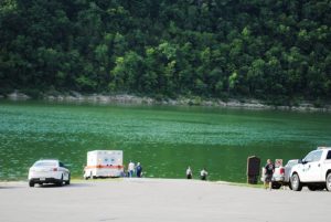 DeKalb EMS, Sheriff's Deputies, and Smithville-DeKalb County Rescue Squad gather at Johnson’s Chapel Boat Ramp in July where Joe Elkins of White County is believed to have drowned on Center Hill Lake